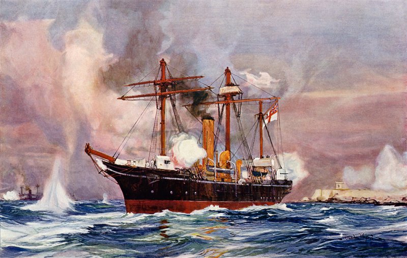 Bra gjort Condor. Bombardemanget av Alexandria, 1882 av Charles Edward Dixon