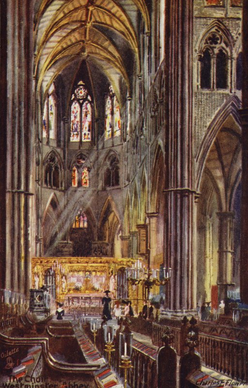 Kören, Westminster Abbey av Charles Edwin Flower