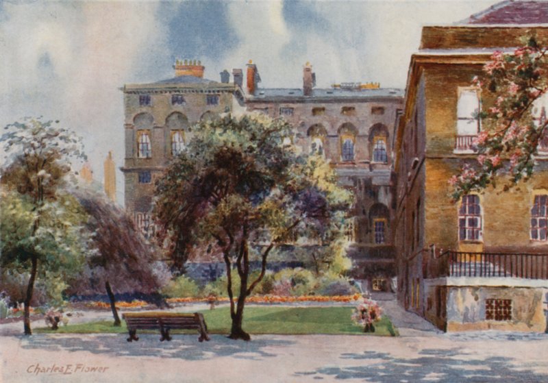 The Garden of No 10, Downing Streetswed av Charles Edwin Flower