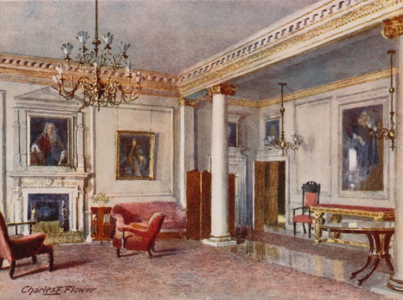 Mottagningsrummet, 10 Downing Street, 1906 av Charles Edwin Flower