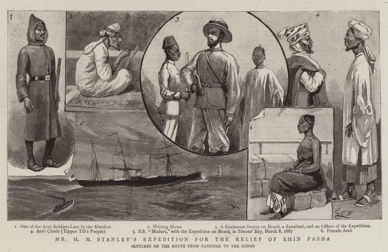 Mr H M Stanleys expedition för relief av Emin Pasha av Charles Edwin Fripp