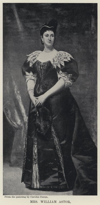 Mrs William Astor (litho) av Charles Emile Auguste Carolus Duran