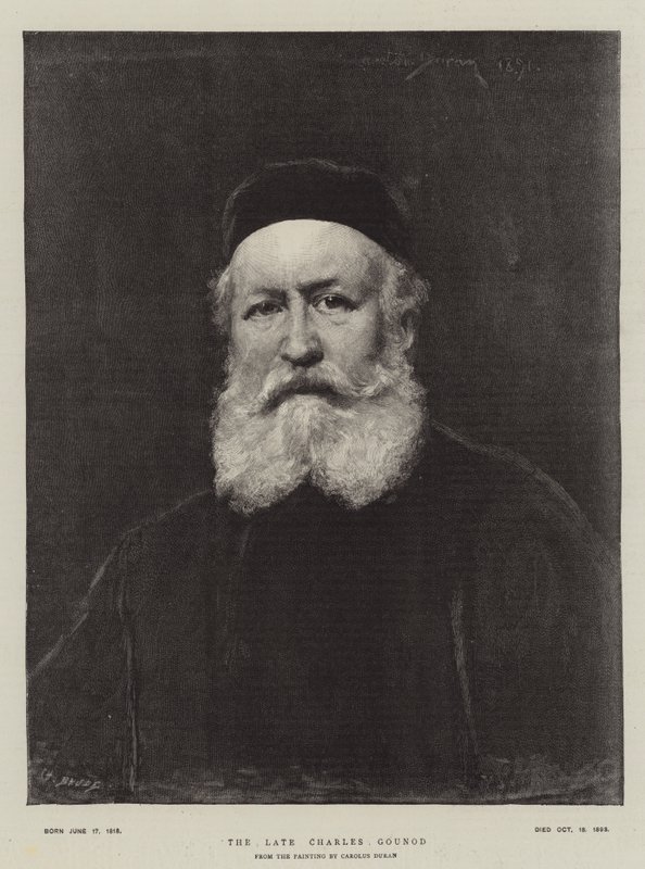 Den sene Charles Gounod av Charles Emile Auguste Carolus-Duran