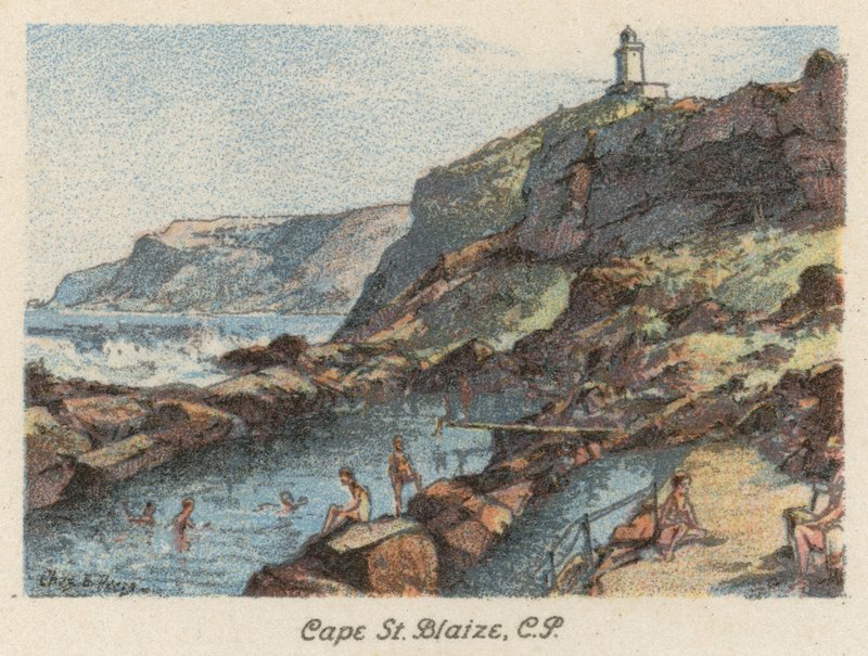 Sydafrika: Cape St Blaize, CP (färglitografi) av Charles Ernest Peers