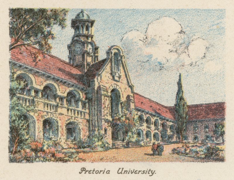 Sydafrika: Pretoria University (färglitografi) Pretoria University (färglitografi) av Charles Ernest Peers