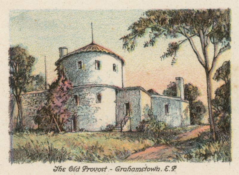 Sydafrika: The Old Provost, Grahamstown, EP (färglitografi) av Charles Ernest Peers