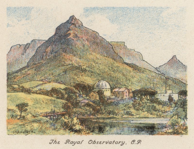 Sydafrika: The Royal Observatory, CP (färglitografi) av Charles Ernest Peers
