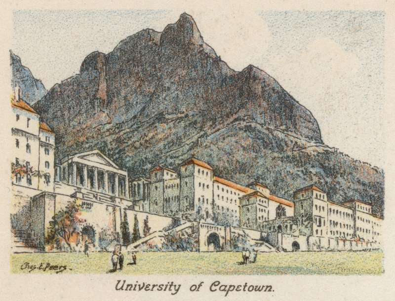 Sydafrika: University of Capetown (färglitografi) av Charles Ernest Peers