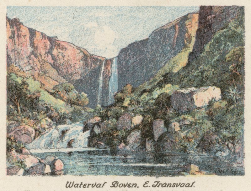Sydafrika: Waterval Boven, E Transvaal (färglitografi) av Charles Ernest Peers