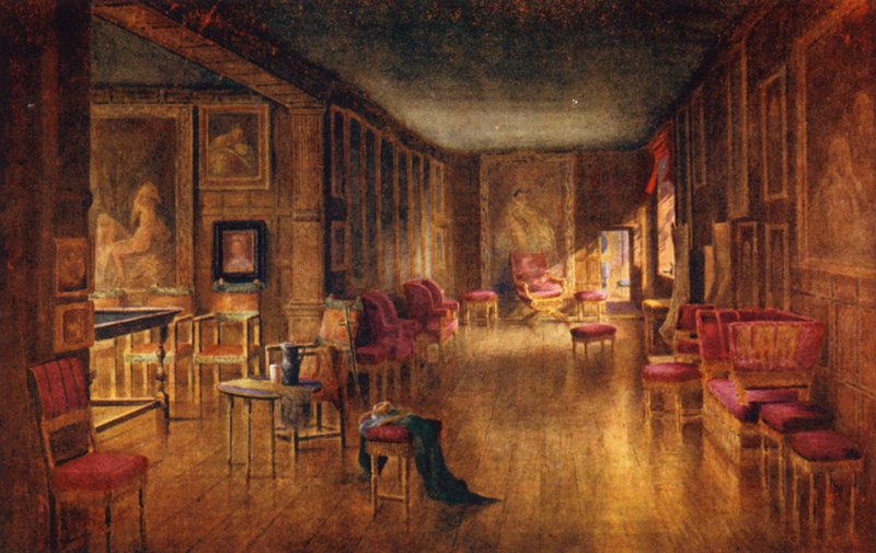 Knole House: Leicester Gallery (färglitografi) av Charles Essenhigh Corke