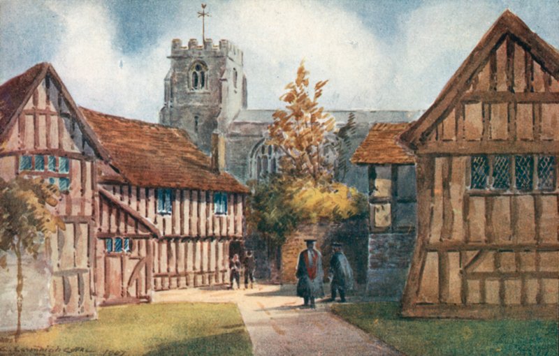 The Old Pedagoggues House, Stratford-on-Avon av Charles Essenhigh Corke