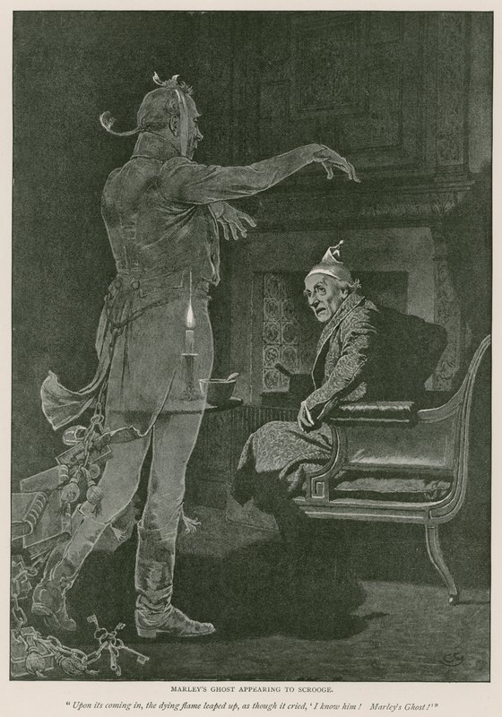 Illustration för A Christmas Carol av Charles Dickens av Charles Green