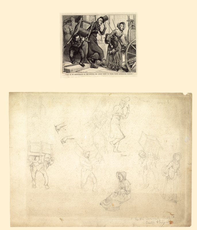 Illustration för Charles Dickens Old Curiosity Shop av Charles Green