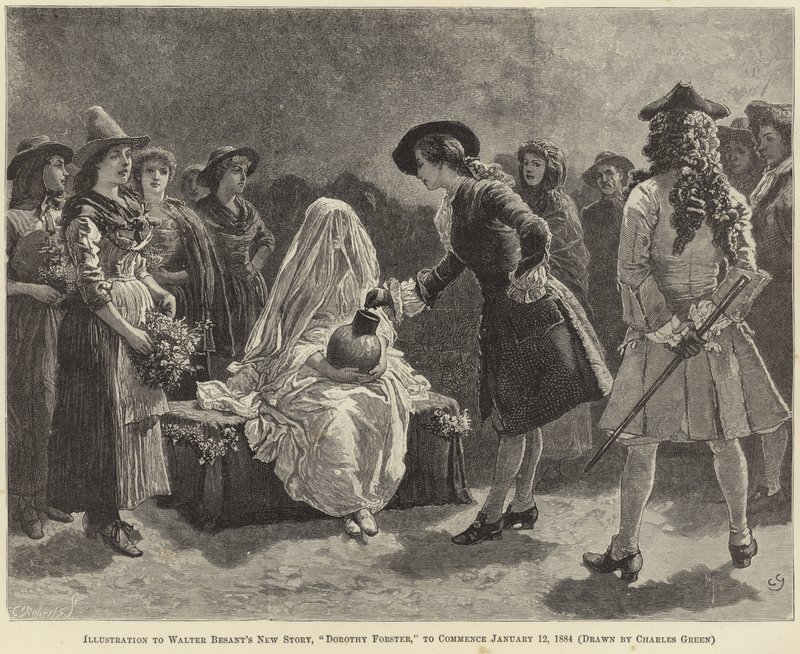 Illustration till Dorothy Forster av Walter Besant av Charles Green