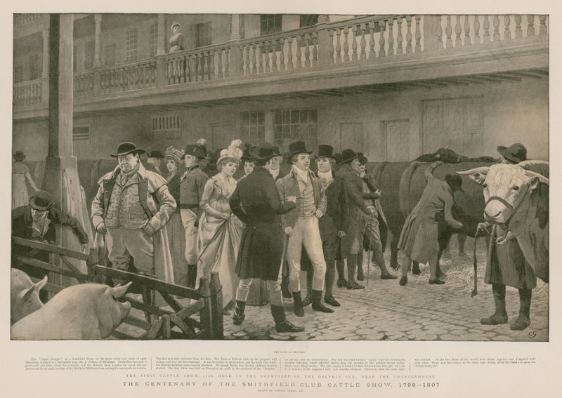 Hundraårsjubileet av Smithfield Club Cattle Show av Charles Green