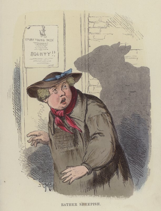 Ganska fåraktig (färgad gravyr) av Charles Henry Bennett