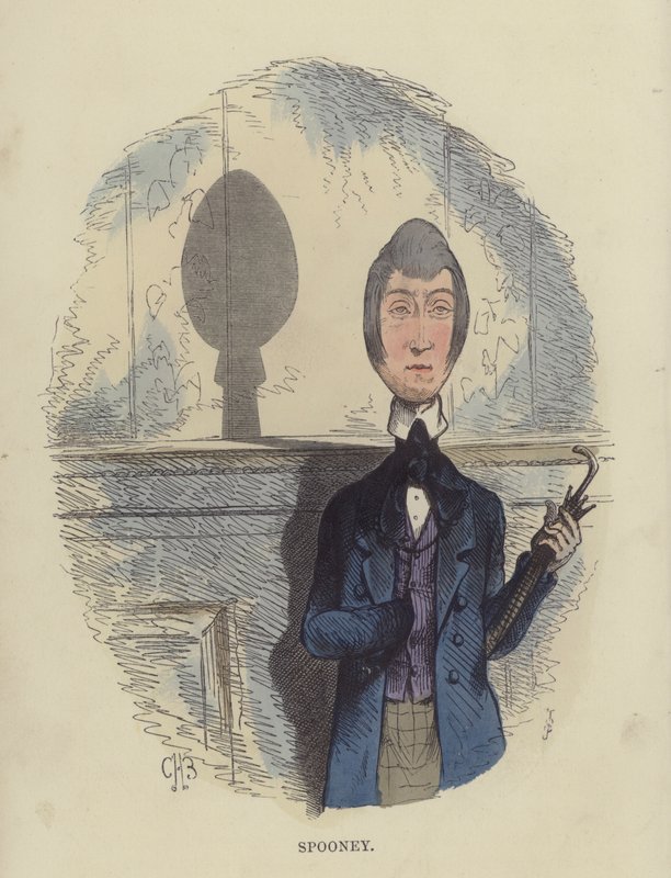 Spoony (färgad gravyr) av Charles Henry Bennett