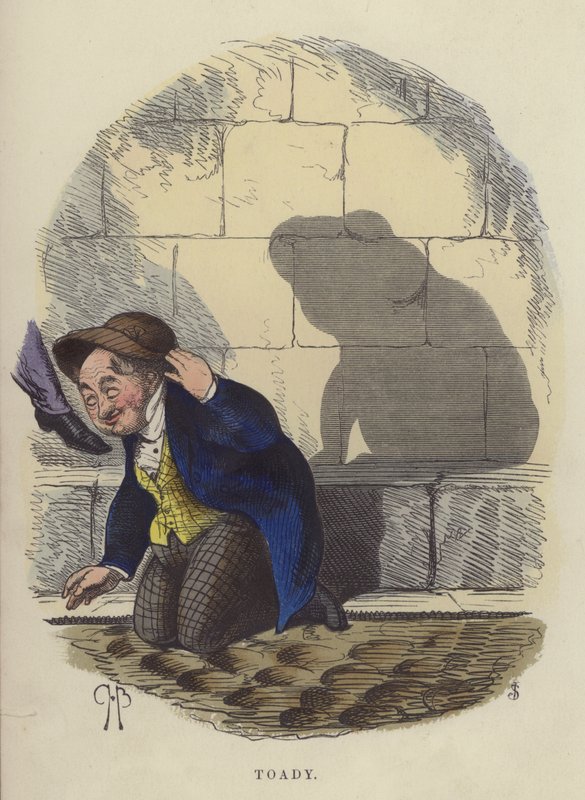 Toady (färgad gravyr) av Charles Henry Bennett