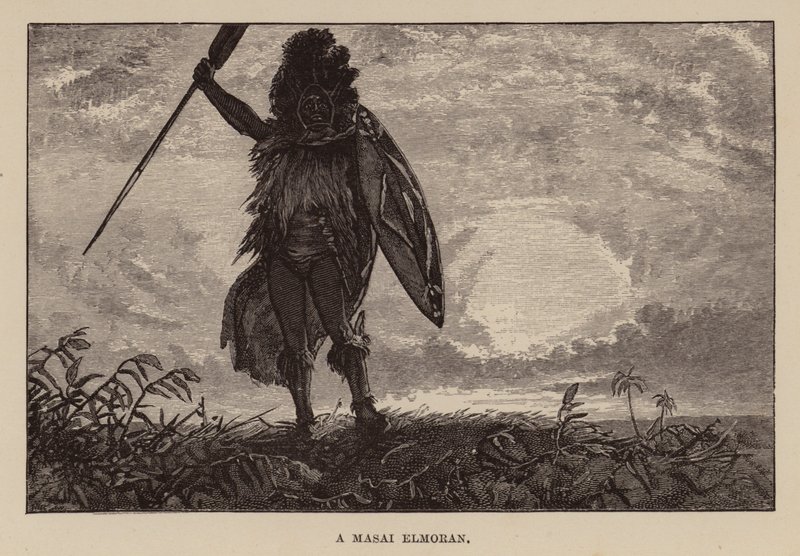 Illustration för Allan Quatermain av H Rider Haggard (gravyr) av Charles Henry Malcolm Kerr