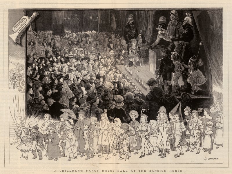 En ball för barn i Mansion House av Charles J. Staniland