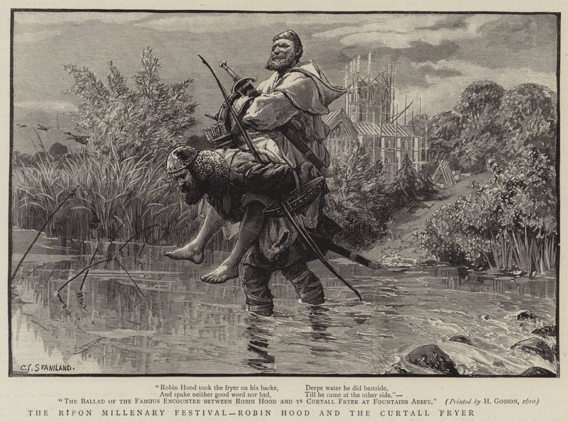 Ripon Millenary Festival, Robin Hood och Curtall Fryer av Charles J. Staniland