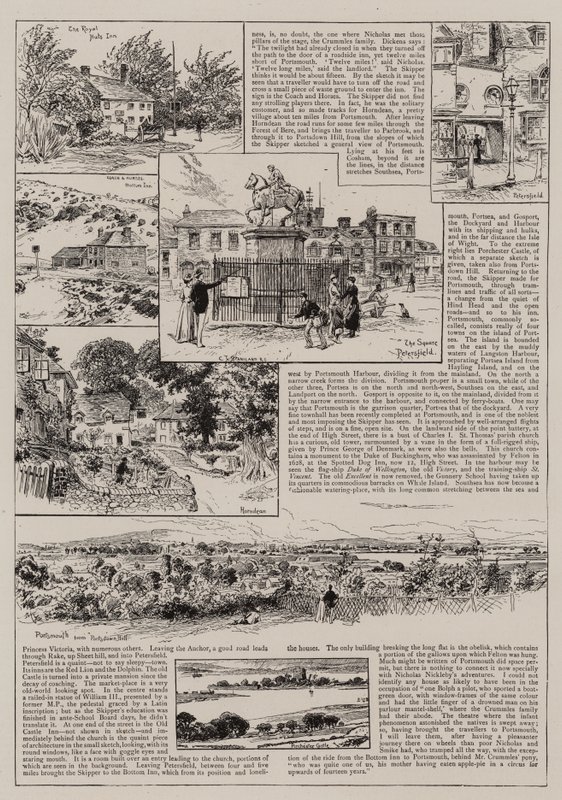 Till Portsmouth med Nicholas Nickleby och Smike av Charles J. Staniland