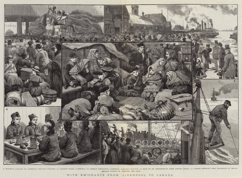Med emigranter från Liverpool till Kanada av Charles J. Staniland