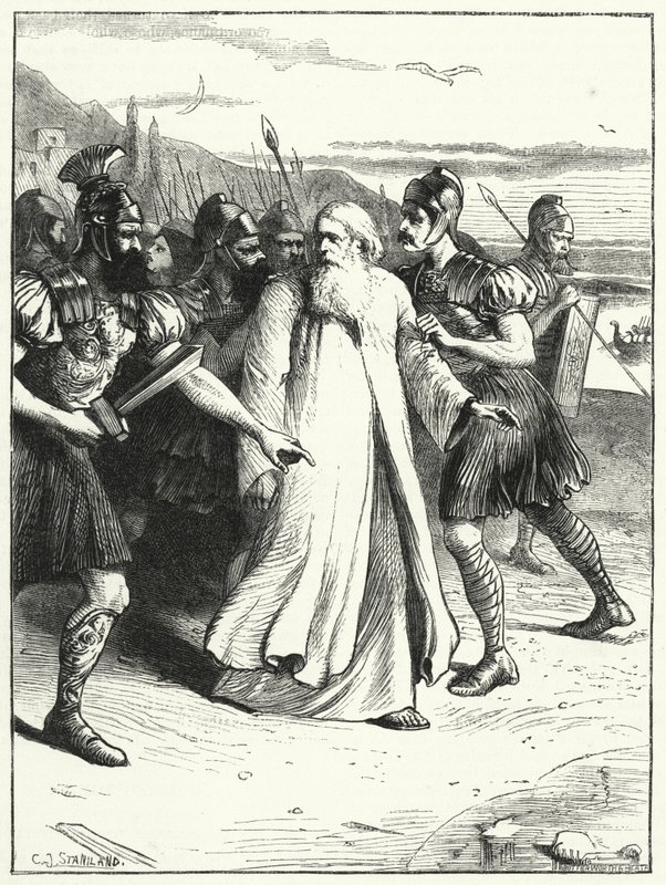 Johannes av Chrysostomos ledde i exil av after Charles J. Staniland