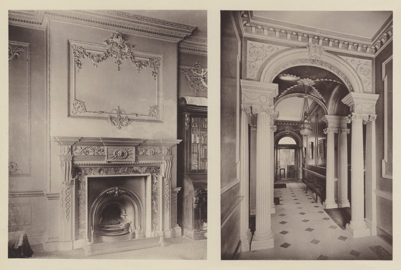 A House at Epsom, a Chimney Piece, the Corridor  av Charles Latham