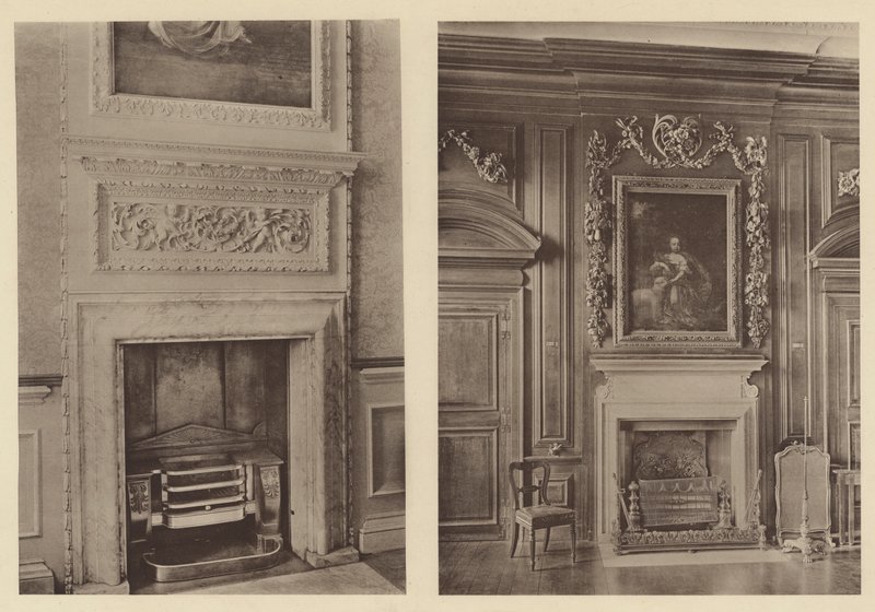 Belton House, Grantham, Two Chimney Pieces  av Charles Latham