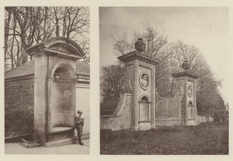 Coleshill, Berkshire, an Alcove, Gateway at the Back Entrance  av Charles Latham