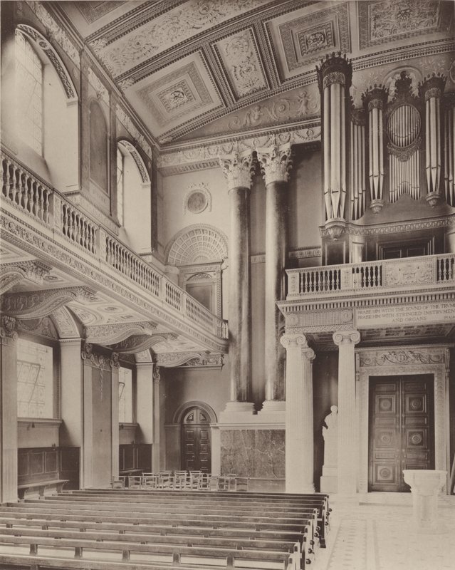 Greenwich Hospital, Interior of the Chapel  av Charles Latham