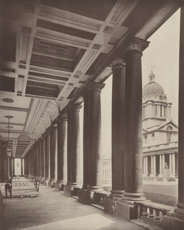 Greenwich Hospital, the Colonnade  av Charles Latham
