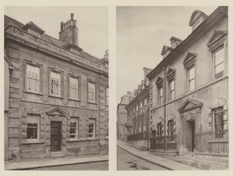 Houses at Stamford, Lincolnshire, High Street, St Martins, Barn Hill  av Charles Latham