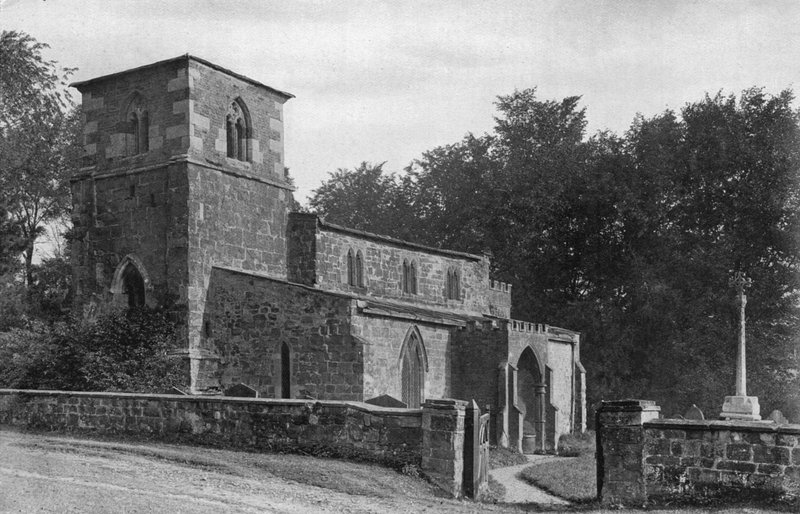 Gamla Ragdale kyrka av Charles Latham