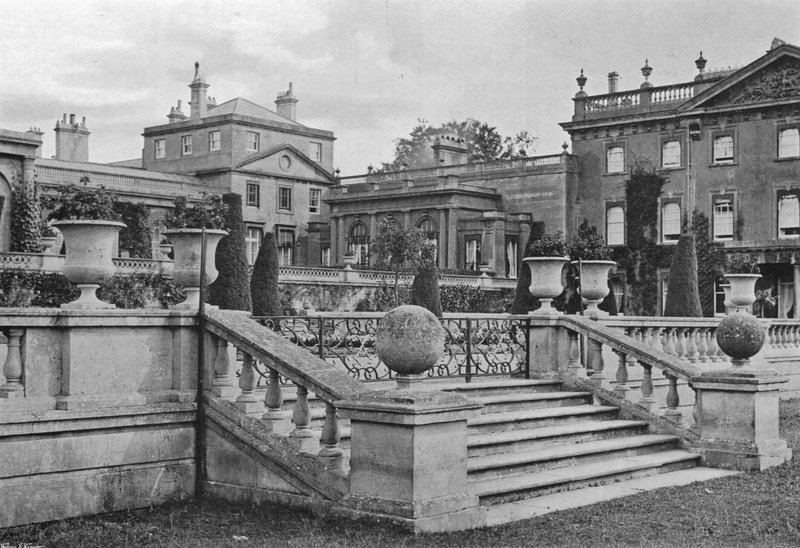 Parksidan av italienska trädgårdar av Charles Latham