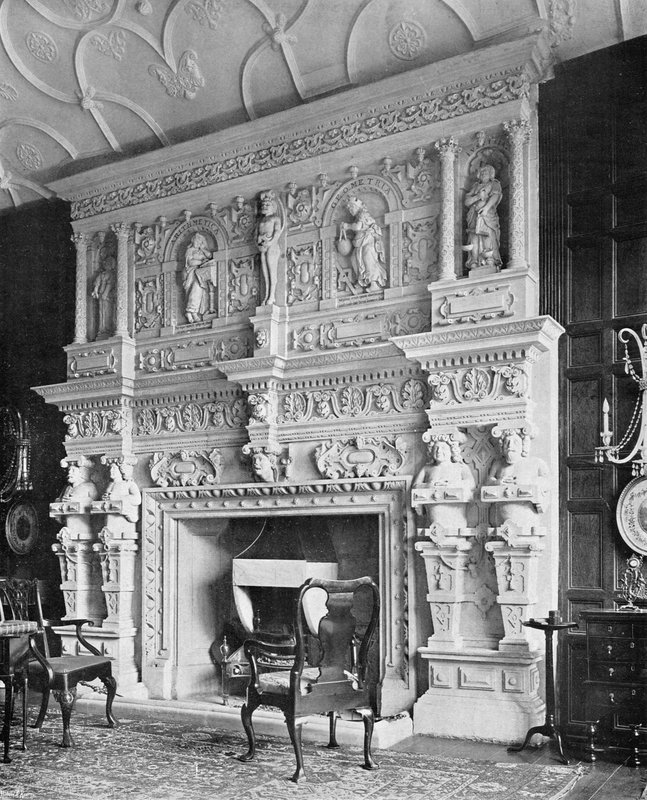 The Chimney-Piece in the Drawing Room, South Wraxall Manor, från 