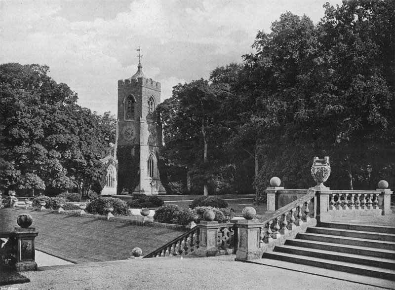 Kyrkan vid Castle Ashby av Charles Latham