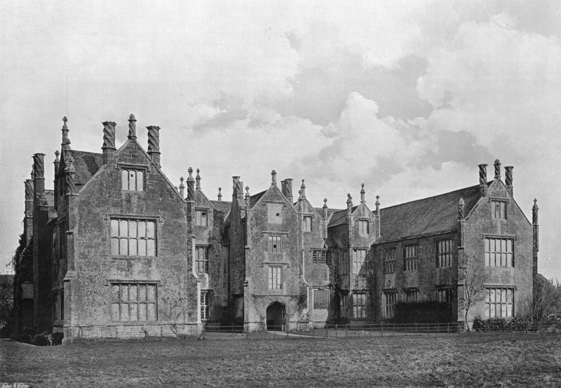 Entréfronten, Barrington Court, Somerset av Charles Latham