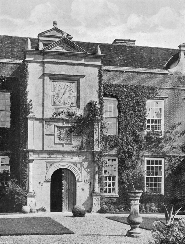 Ingången till Rushbrooke Hall av Charles Latham