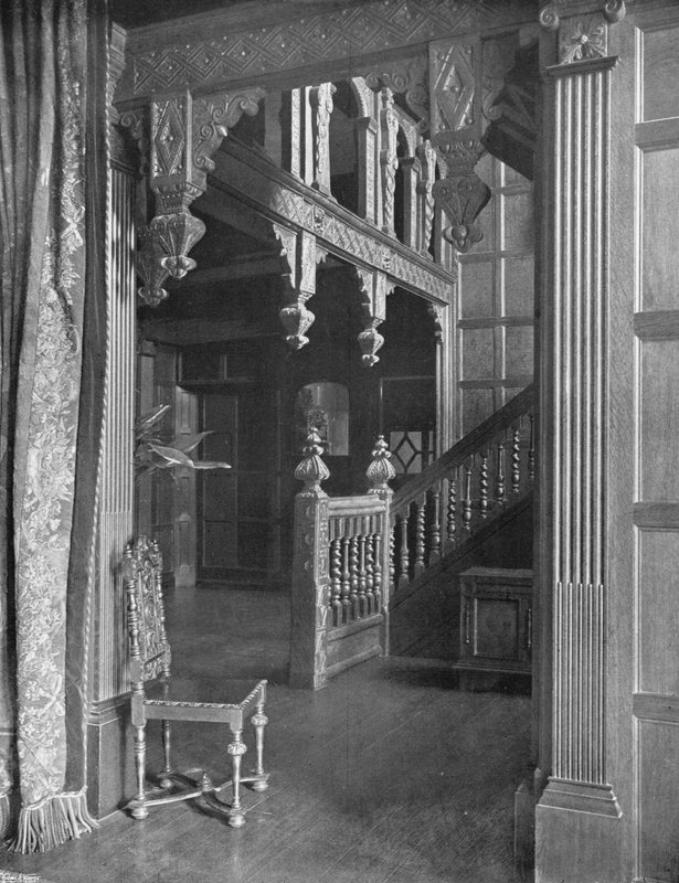 Hallen och trappan av Charles Latham