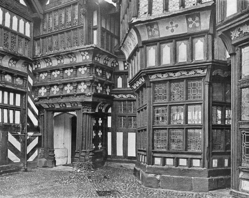 The Porch and Hall Window (s/v foto) av Charles Latham