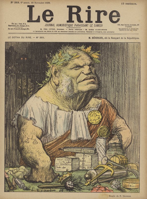Berenger, Illustration för Le Rire av Charles Leandre
