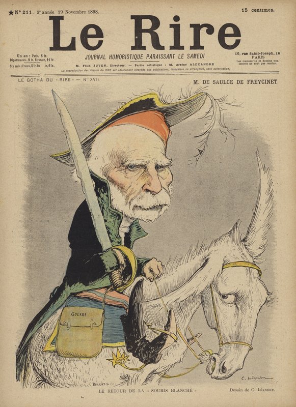 Av Saulce De Freycinet, Illustration för Le Rire av Charles Leandre
