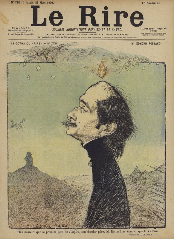 Edmond Rostand, Illustration för Le Rire av Charles Leandre