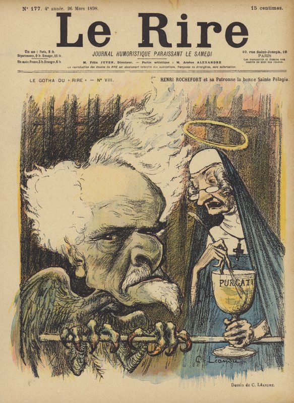 Henri Rochefort, Illustration för Le Rire av Charles Leandre