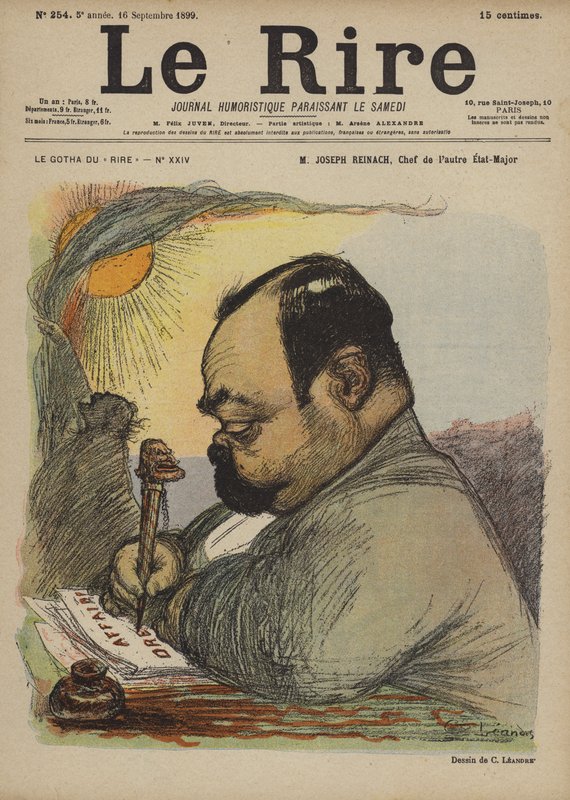 Joseph Reinach, Illustration för Le Rire av Charles Leandre