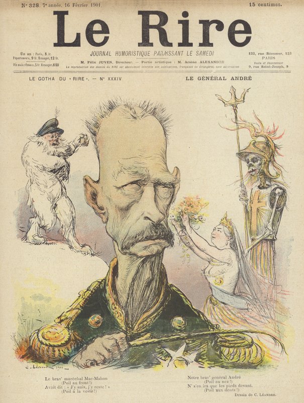 General Andre, Illustration för Le Rire av Charles Leandre