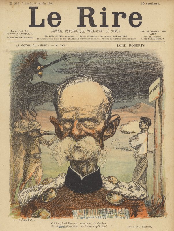 Lord Roberts, Illustration för Le Rire av Charles Leandre