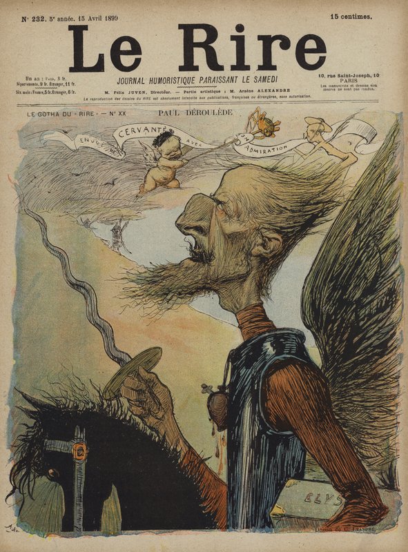 Paul Deroulede, Illustration för Le Rire av Charles Leandre